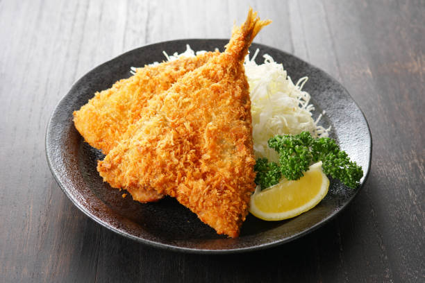 istock Deep-fried horse mackerel. Japanese food. 1148223966