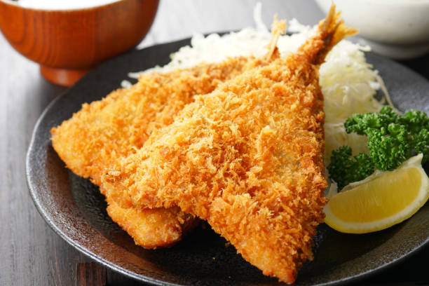 istock Deep-fried horse mackerel. Japanese food. 1148224124