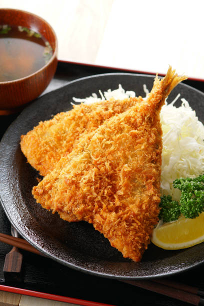 istock Deep-fried horse mackerel. Japanese food. 1148224261