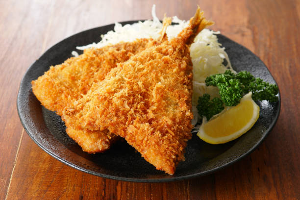 istock Deep-fried horse mackerel. Japanese food. 1148224295