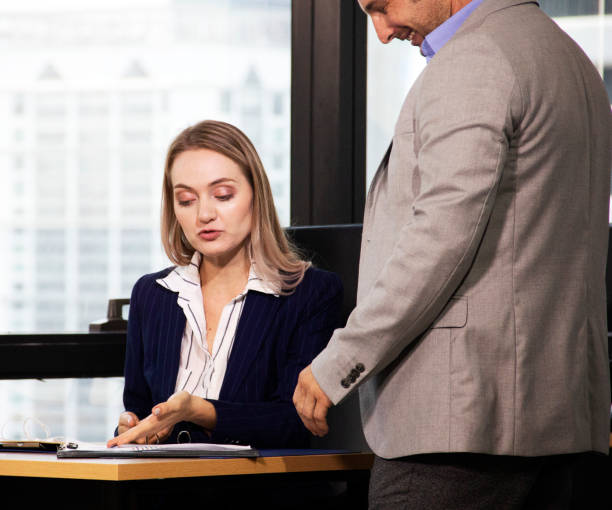 istock Business woman talking and Explain document with manager in the office. 1148225095