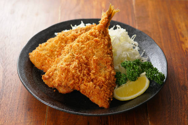 istock Deep-fried horse mackerel. Japanese food. 1148225117