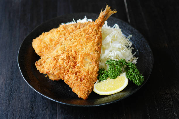 istock Deep-fried horse mackerel. Japanese food. 1148225258