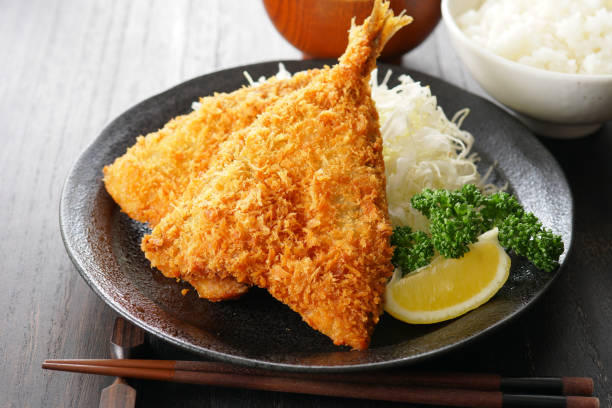 istock Deep-fried horse mackerel. Japanese food. 1148225290