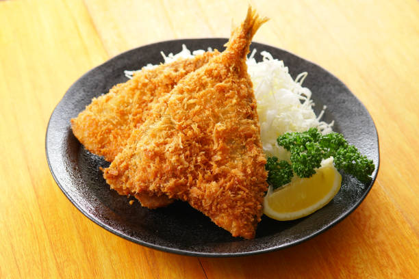 istock Deep-fried horse mackerel. Japanese food. 1148225332