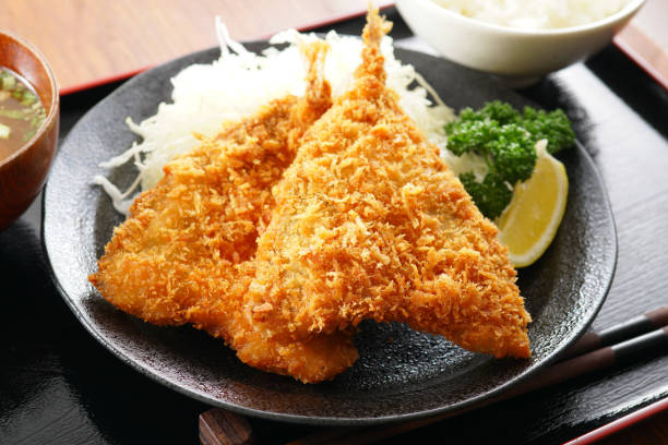 istock Deep-fried horse mackerel. Japanese food. 1148225413