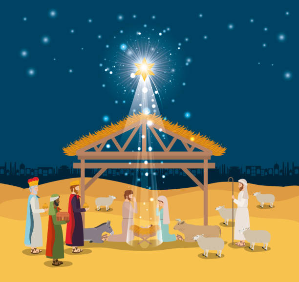 istock holy family in stable with wise kings manger 1148226796
