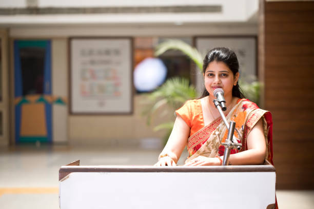 istock Teacher giving speech at school 1148232058