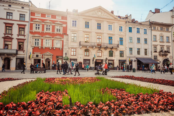 istock Market square in lviv 1148234736