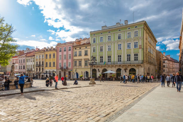 istock Market square in lviv 1148235049