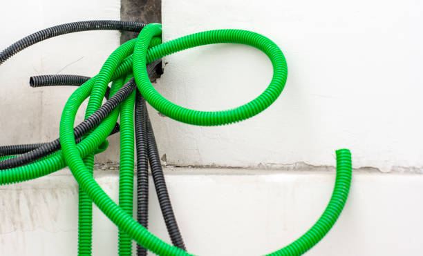 istock Corrugated bellow conduit tube for electrical wiring 1148235138