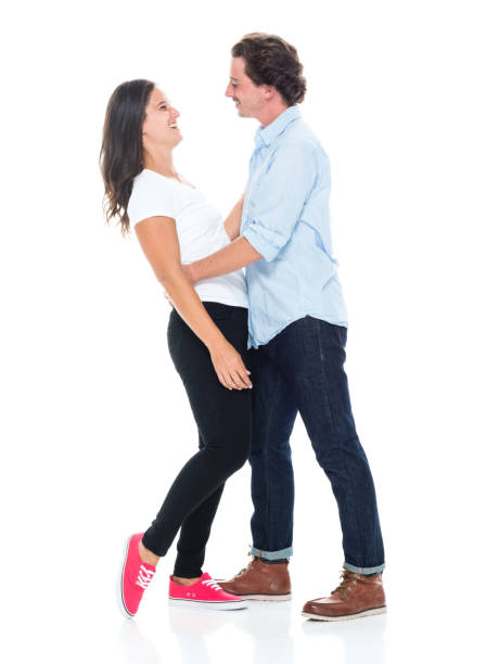 istock Romantic kissing by an attractive couple 1148236743