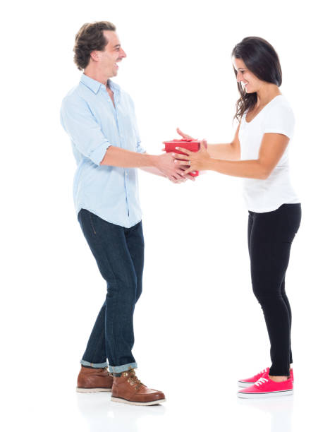 istock Husband giving a gift to his wife 1148237039