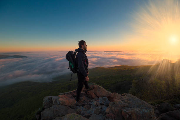 istock A man in mountain sunset autumn 1148239810