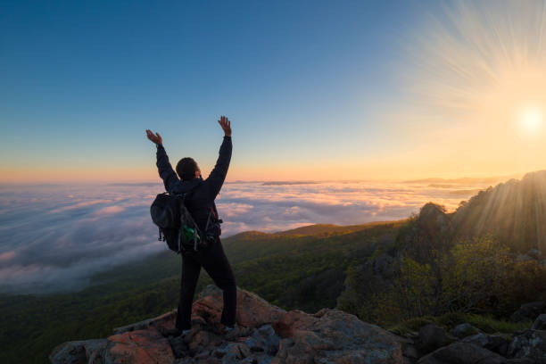 istock A man in mountain sunset autumn 1148239835