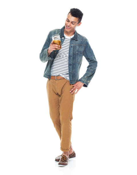 Hand some African American man wearing trendy clothes