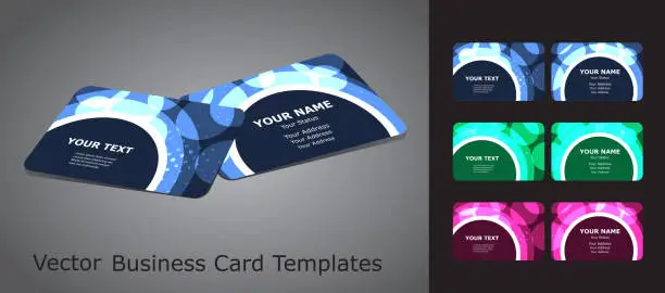 Vector illustration of Business Card Set