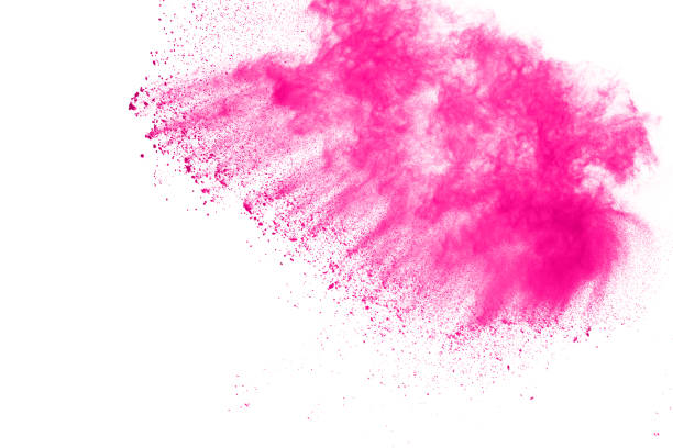 istock Abstract pink powder splatted background,Freeze motion of color powder exploding/throwing color powder,color glitter texture on white background. 1148249112
