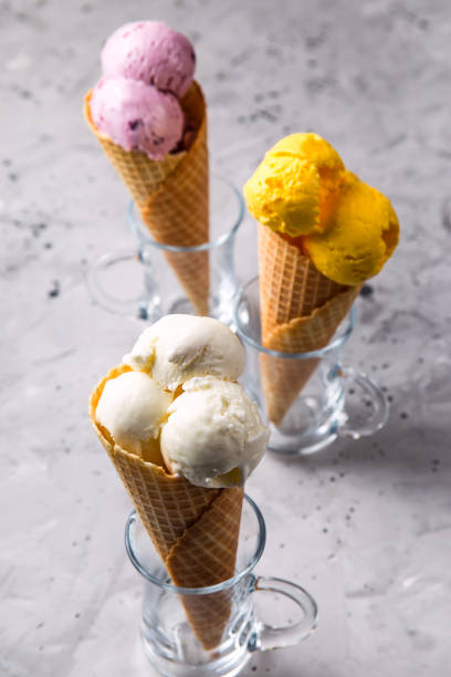 istock Summer bright natural dessert multicolored on a gray background 1148254579