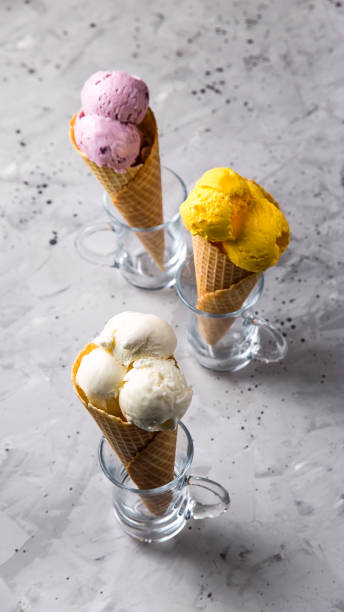 istock Summer bright natural dessert multicolored on a gray background 1148254580
