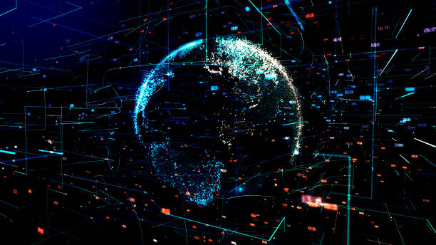 istock 3d illustration of abstract sphere shape of glowing circles and particles . Global Network connection visualization . Futuristic earth globe . 3d planet concept . Science and technology background 1148255879