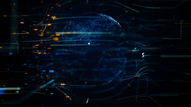 istock 3d illustration of abstract sphere shape of glowing circles and particles . Global Network connection visualization . Futuristic earth globe . 3d planet concept . Science and technology background 1148255902