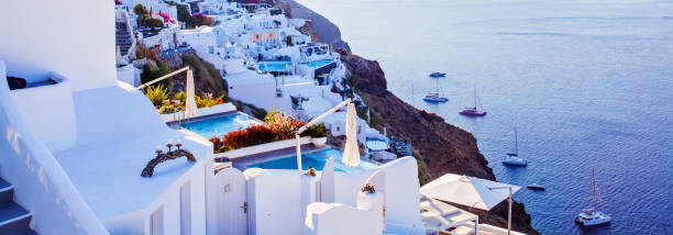 istock Santorini panorama. Beautiful Santorini landscape, Greece 1148255947