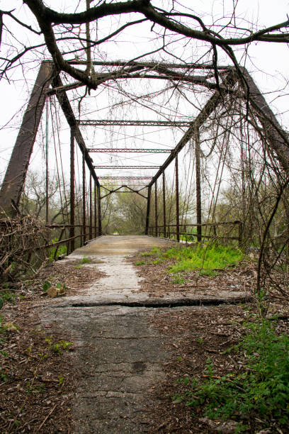 istock Old Abandoned Truss Bridge in Northern San Antonio, Texas 1148257304