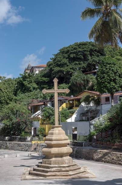 istock Religious cross in Olinda city 1148258015