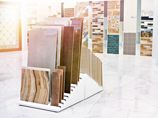 istock Wooden panels on walls in store 1148274986
