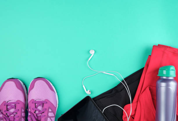 istock pair of pink sneakers with laces 1148277289