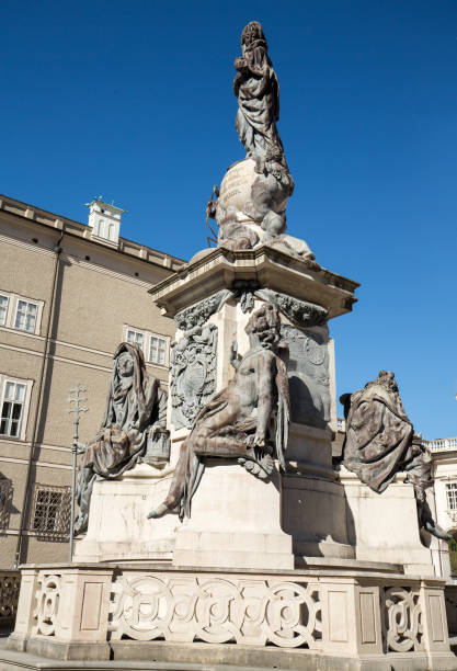 istock Marian Column at Domplatz square in Salzburg, Austria 1148284074