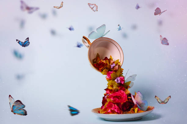 istock Mother's day flowers and butterflies 1148284121