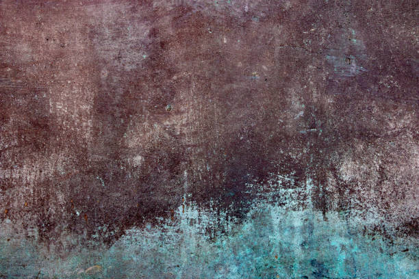 istock Ancient wall texture with patina or copper oxide stains. Grunge rusty background. Antique surface structure 1148290438