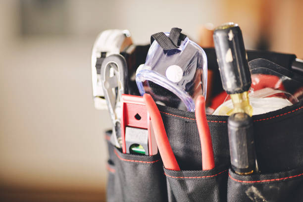 Maintenance DIY tools in tool bag Maintenance DIY tools in tool bag toolbox stock pictures, royalty-free photos & images