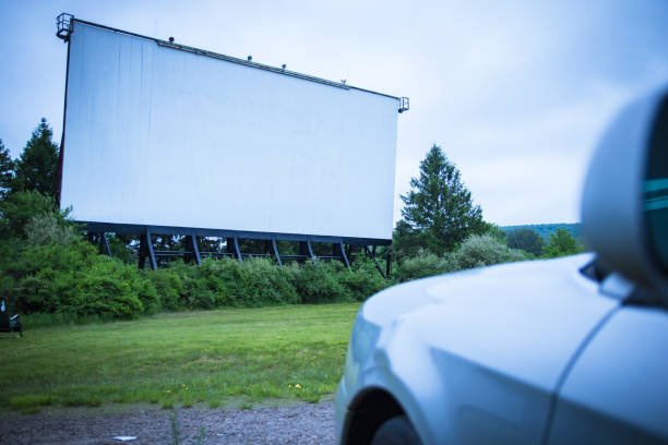 istock Blank drive-in movie screen 1148292215