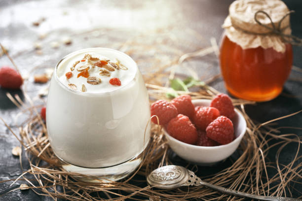 istock Greek Yogurt, Granola and Fresh Raspberry 1148292407
