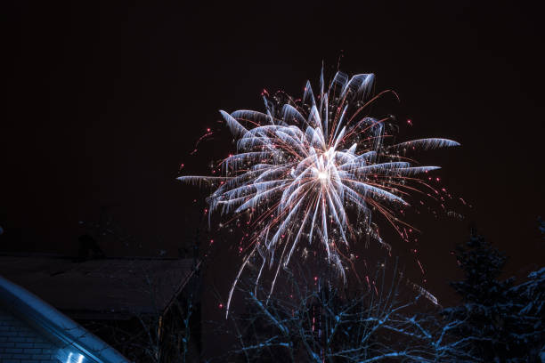 istock abstract colorful bright fireworks for celebrate 1148294946
