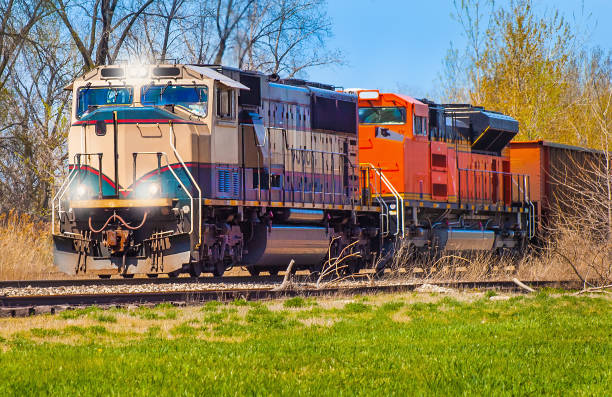 istock Colorful Train Locomotives 1148300539