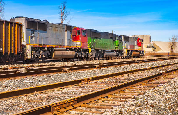 istock Colorful Train Locomotives 1148300551