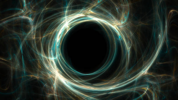 black hole - blue plasma imagens e fotografias de stock