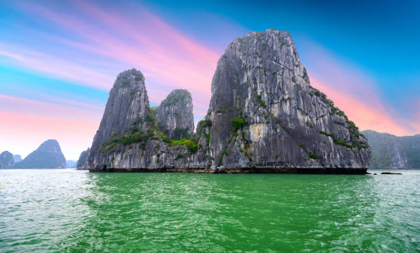 istock Limestone mountain in Halong Bay, Vietnam. 1148316121