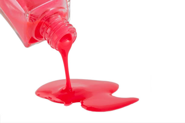 istock Red Nail Polish Closeup isolated on the white background 1148335131