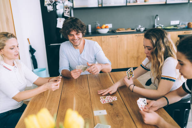 istock Family Playing Cards 1148336530