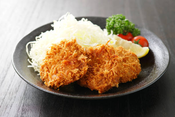 istock Pork fillet cutlet. Japanese food. 1148340902