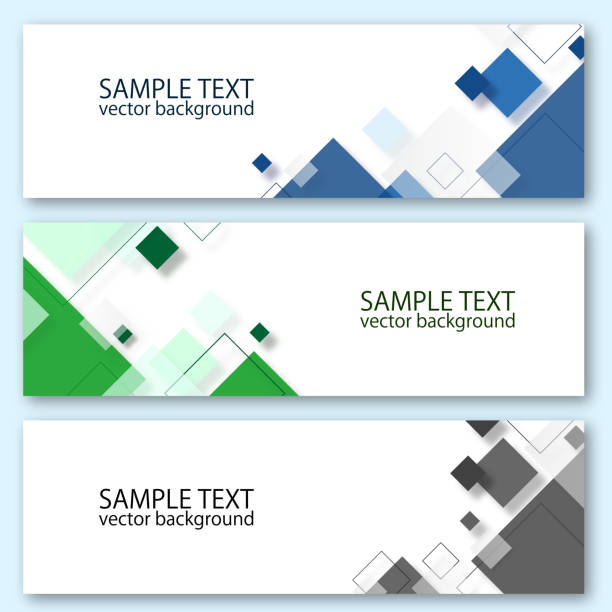vector design bannervorlage - quadratisch komposition stock-grafiken, -clipart, -cartoons und -symbole