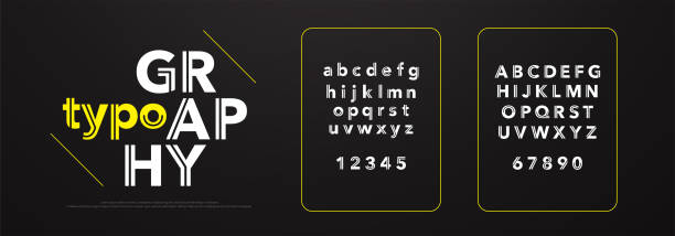 istock Modern alphabet fonts and numbers. Typography minimal, urban, simple font uppercase lowercase and number. vector illustration 1148350562