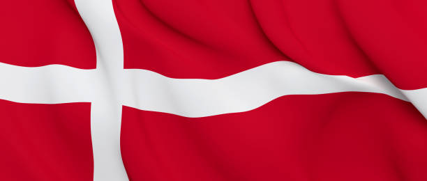 istock National Fabric Wave Closeup Flag of Denmark 1148353766