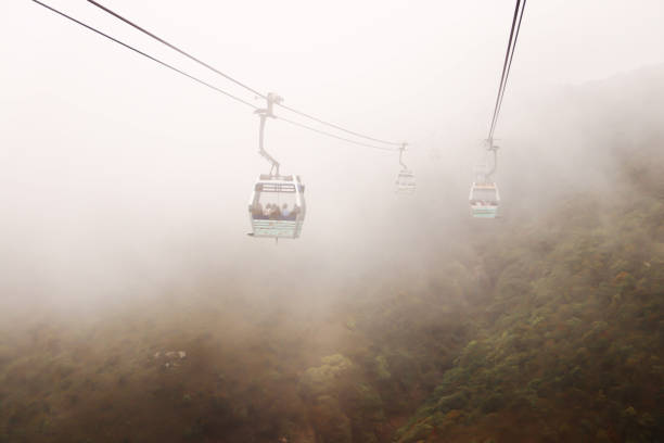 istock Beautiful views of Nong Ping Cable Car with smog 1148360023