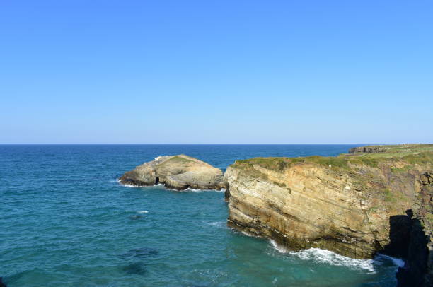istock Cliff with blue sea and sunny day. Galicia, Spain. 1148361541